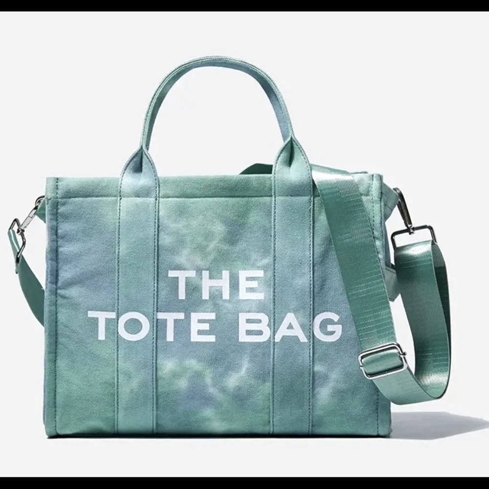 Canvas tie dye tote bag